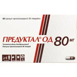 Предуктал ОД 80мг капсулы по 80 мг, 90 шт.