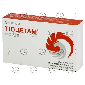 Тіоцетам Форте таблетки, 30 шт. (10х3)