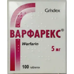 Варфарекс таблетки 5 мг фл. № 100