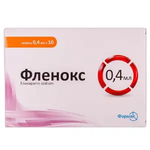 Фленокс розчин для ін'єкцій 4000 МО / 0.4 мл Анти-Ха №10