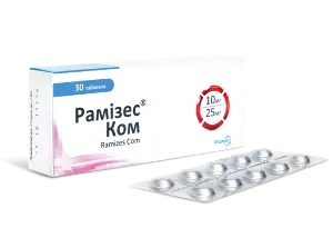 Рамізес Ком таблетки по 10 мг/25 мг, 30 шт.
