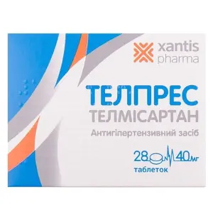 Телпрес таблетки 40 мг блістер № 28