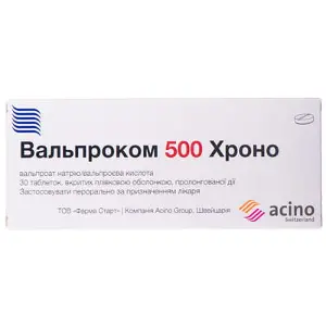 Вальпроком 500 Хроно таблетки при эпилепсии, 30 шт.