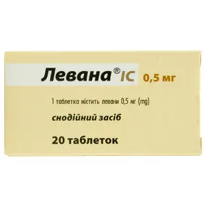 Левана IC снотворные таблетки по 0,0005 г, 20 шт.