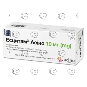 Есцитам Асіно таблетки від депресії по 10 мг, 60 шт.