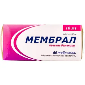 Мембрал таблетки при деменции 10 мг №60