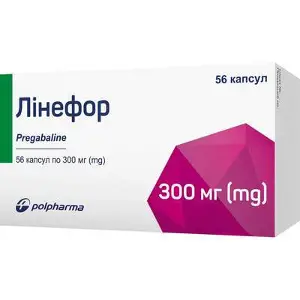 Лінефор капсули тверді по 300 мг, 56 шт.