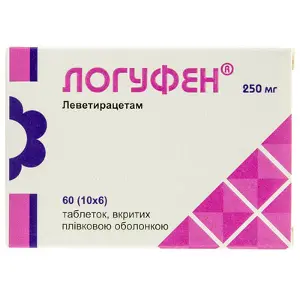 Логуфен таблетки в/о 250 мг блістер № 60