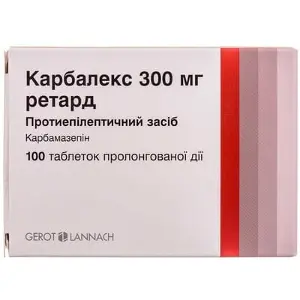 Карбалекс ретард таблетки 300 мг № 100