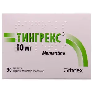 Тінгрекс таблетки від деменції по 10 мг, 90 шт.