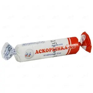 Аскорбінка-КВ таблетки по 25 мг, 10 шт.
