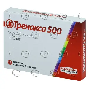 Тренакса таблетки по 500 мг, 12 шт.