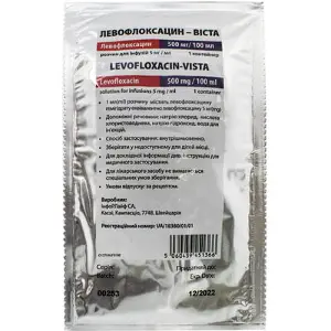 Левофлоксацин-Виста раствор для инфузий 5мг/мл 100 мл