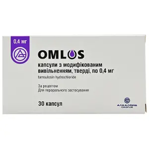 Омлос капсулы при аденоме простаты 0.4 мг №30