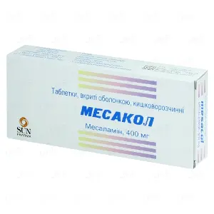 Месакол таблетки в/о 400 мг № 50