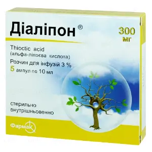 Діаліпон розчин для інфузій 3%, по 10 мл в ампулах, 5 шт.