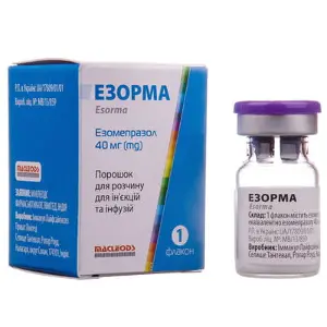 Езорма порошок для розчину для ін'єкцій та інфузій по 40 мг, 1 шт.