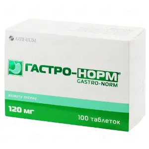 Гастро-норм таблетки от гастрита по 120 мг, 100 шт.