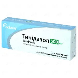 Тинідазол-Тева таблетки по 500 мг, 4 шт.