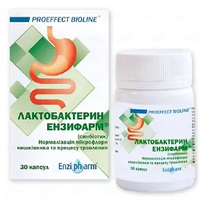 Лактобактерін Ензіфарм капсули №30 дієт. доб.