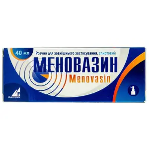 Меновазин розчин для зовнішнього застосування, 40 мл