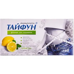 Тайфун фіточай для схуднення зі смаком лимону в пакетиках по 2 г, 30 шт.