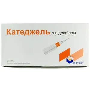 Катеджель з лідокаїном гель в шприці-тубі 12,5 г, 5 шт.