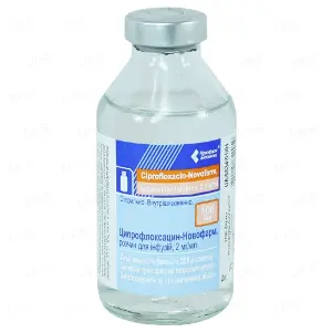 Ципрофлоксацин-Новофарм р-р д/инф. 0,2% бут. 100 мл