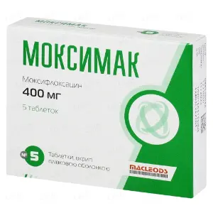 Моксимак таблетки в/о 400 мг № 5