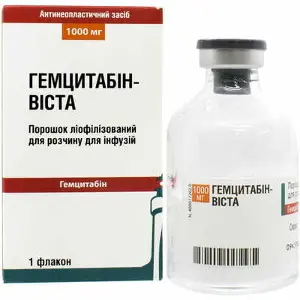 Гемцитабин-Виста порошок лиофилизированный для инфузий по 1000 мг в флаконе
