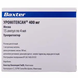 Уромітексан 400 мг 4 мл N15 розчин 