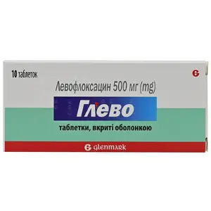 Глево таблетки антибактеріальні 500 мг, 10 шт.