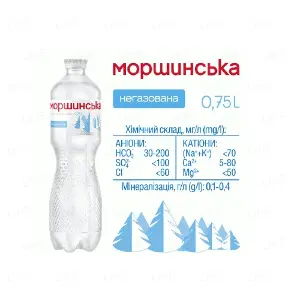 Вода мінеральна "Моршинська" 0.75 л негазована поліестер
