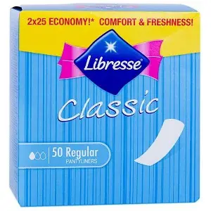 ПРОКЛАДКИ ГИГИЕНИЧЕСКИЕ LIBRESSE PANTYLINERS CLASSIC 