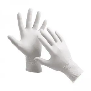 Перчатки латексные припудренные смотровые нестерильные размер L Dr.WHITE Classic