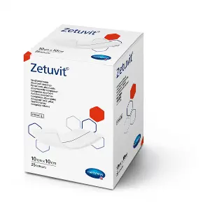 Повязка сорбционная Zetuvit, 10 см х 10 см, 25 шт.