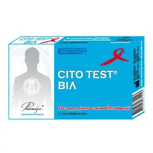 CITO TEST HIV 1/2 ТЕСТ-СИСТЕМА ДЛЯ ОПРЕДЕЛЕНИЯ ВИЧ 1 И 2 ТИПОВ тест