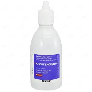 Хлоргексидин раствор для внешнего применения с уретральной насадкой 0,05%, 100 мл
