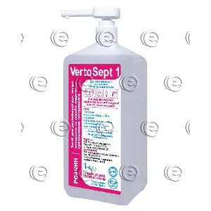 Вертосепт (VertoSept) антисептичний гель для дезінфекції рук з дозатором, 1 л