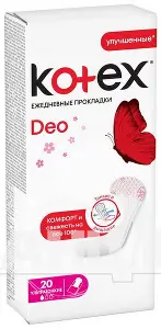 ЖЕНСКИЕ ГИГИЕНИЧЕСКИЕ ЕЖЕДНЕВНЫЕ ПРОКЛАДКИ KOTEX SUPER SLIM 