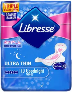 ПРОКЛАДКИ ЖЕНСКИЕ ГИГИЕНИЧЕСКИЕ LIBRESSE ULTRA GOODNIGHT soft