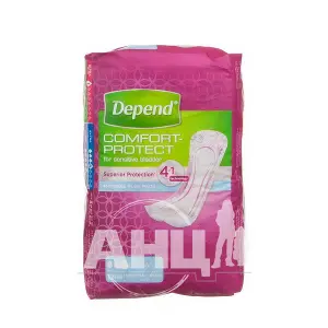 Прокладки для женщин при недержании мочи Depend normal plus, п/средн. недерж. мочи