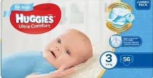 Подгузники Хаггис ультра комфорт (Huggies Ultra Comfort) разм. 3, boy