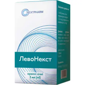 Левонекст краплі очні, р-н 5 мг/мл фл.-крапельн. 5 мл