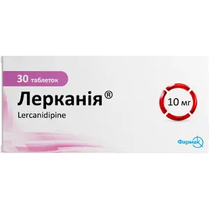 Леркания табл. п/о 10 мг № 30