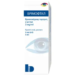 Брімофтал краплі очні, р-н 2 мг/мл фл.-крапельн. 5 мл