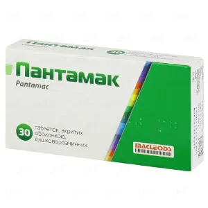 Пантамак таблетки в/о 40 мг блістер № 30