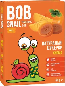 КОНФЕТЫ НАТУРАЛЬНЫЕ BOB SNAIL (УЛИТКА БОБ) 60 г, хурма