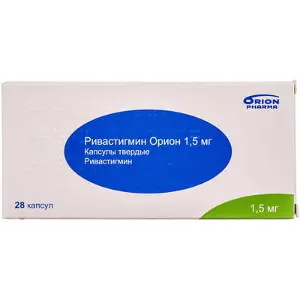 Ривастигмін капсули 1,5 мг № 28