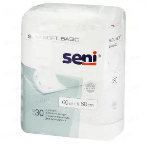 ПЕЛЕНКИ ПОГЛОЩАЮЩИЕ SENI SOFT BASIC 60 см * 60 см